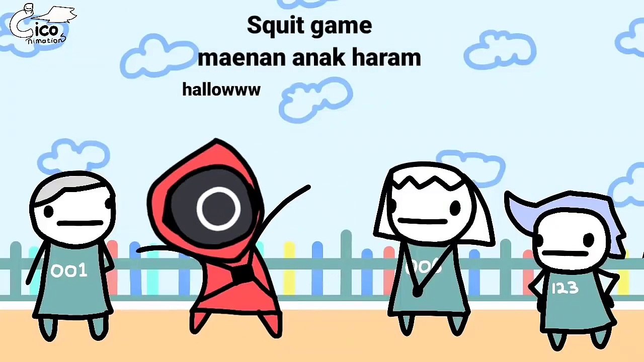Squid Game Maenan Anak Haram | Animasi Indonesia