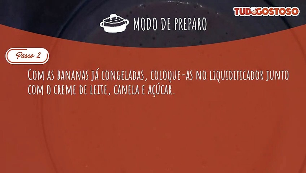 Sorvete de banana fácil