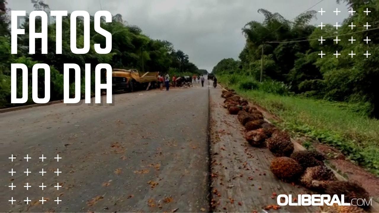 Acidente com carreta de dendê mata dois em Paragominas