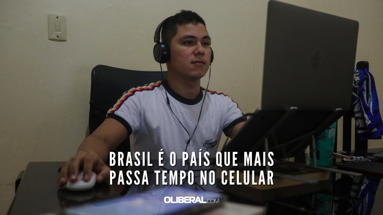 Brasil é o país que mais passa tempo no celular