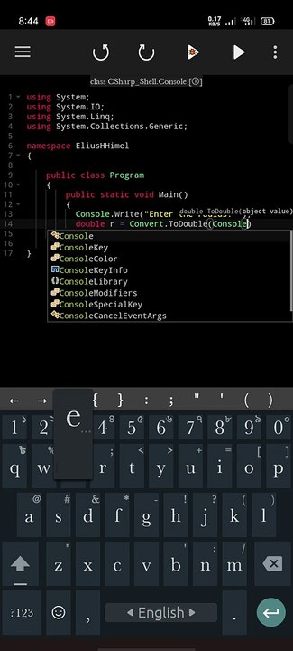 Area of Circle in C# Language _ Basic Math Problem in C#