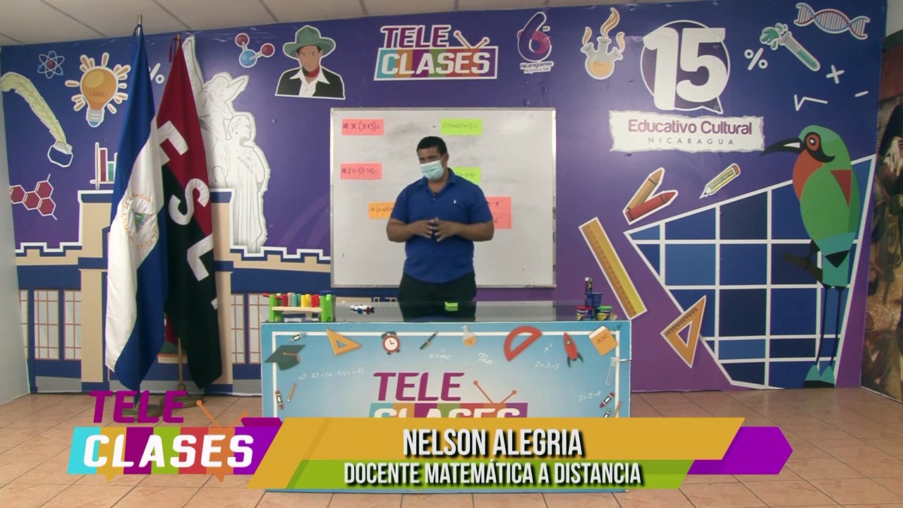 Clase de Matemática de 9no Grado de Secundaria a  Distancia en el Campo