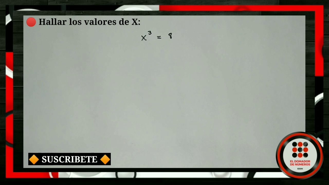 COMO RESOLVER Ecuaciones de tercer grado (Paso a paso) Ejercicio #1