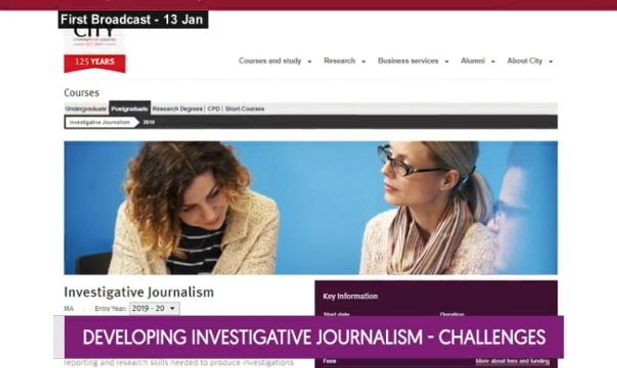 Let's Talk: Developing Investigative Journalism - Challenges