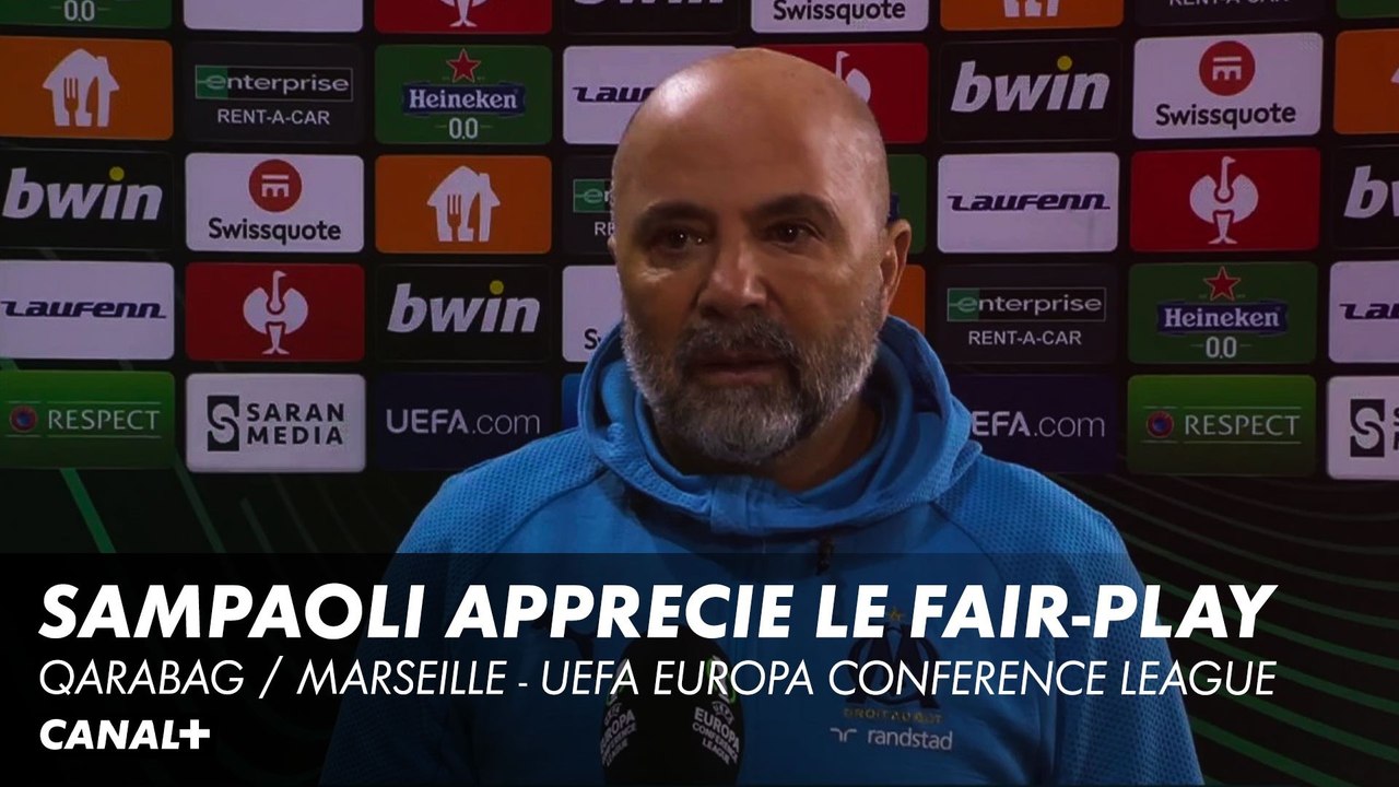 Jorge Sampaoli souligne le fair-play de Qarabag face à Marseille