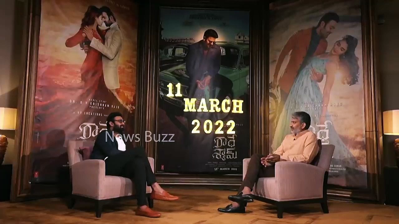 Darling Prabhas FULL FUNNY Interview With SS Rajamouli  Radhe Shyam  RRR Movie  News Buzz