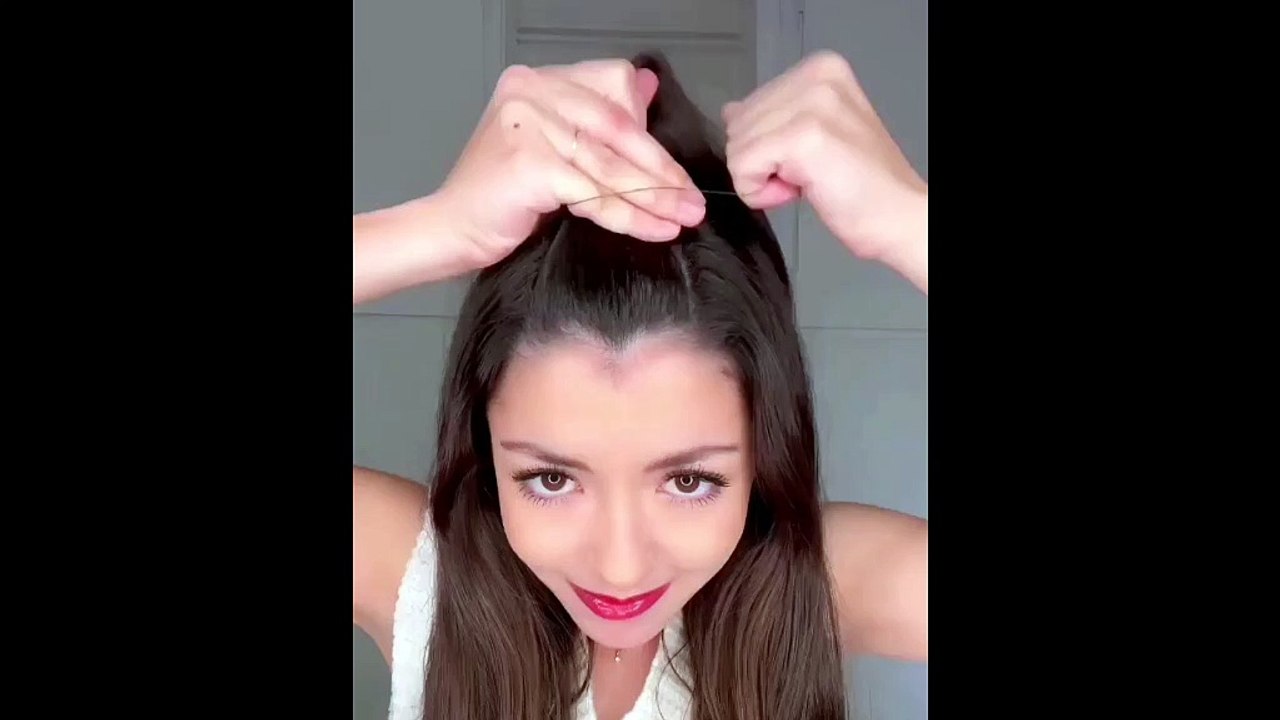 أسهل طريقة تسريحة شعر في ثواني