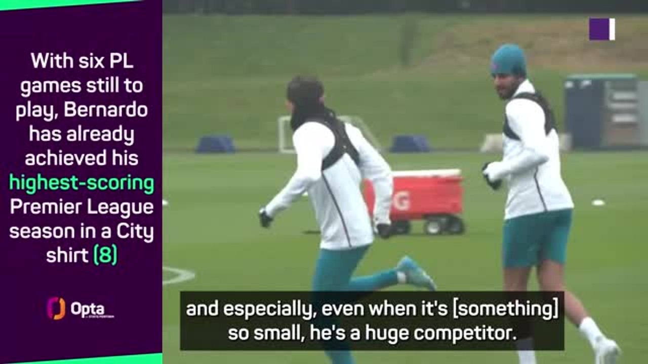 'Huge competitor' Bernardo is key - Guardiola