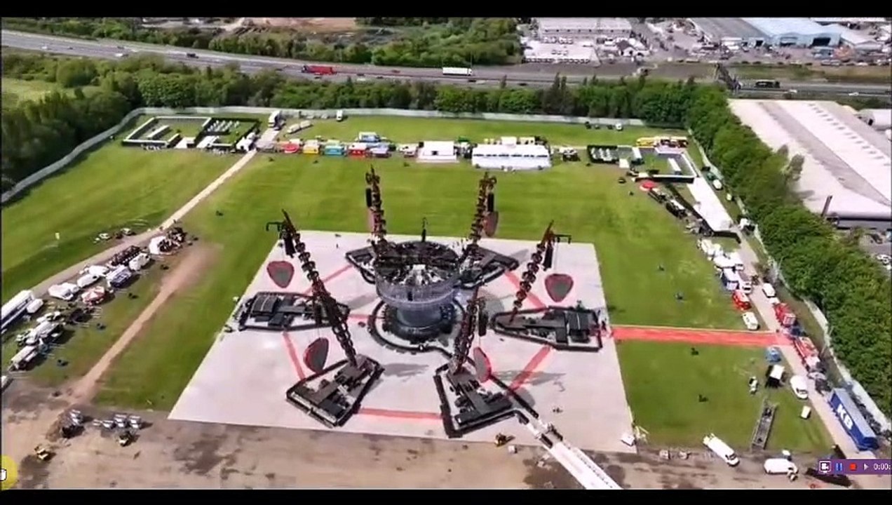 Stage for Ed Sheeran