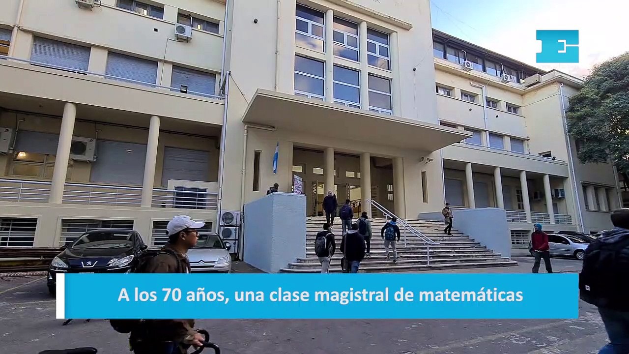 A los 70 años, una clase magistral de matemáticas