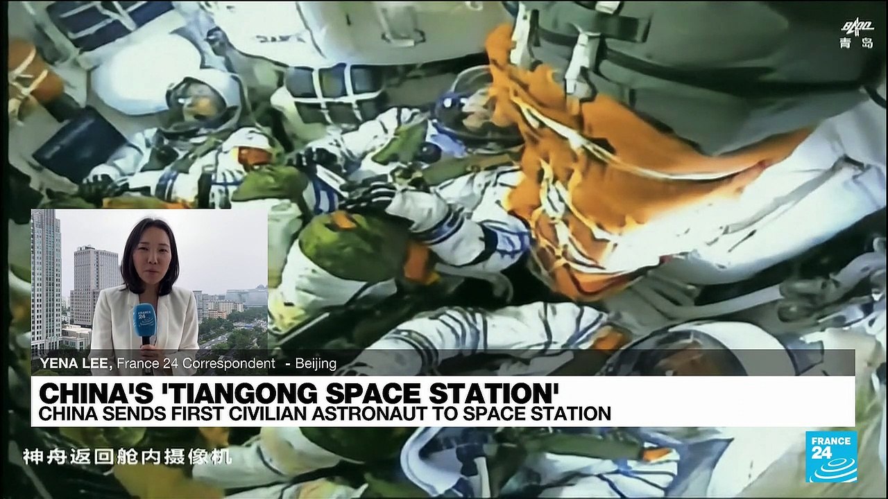 China launches mission with first civilian to space station