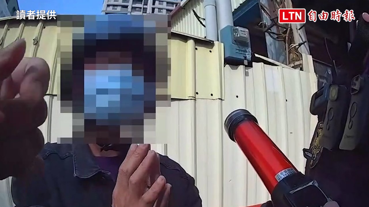 真的很醉！男酒駕見警求饒「盧」半小時 竟稱「害怕」酒測器(讀者提供)