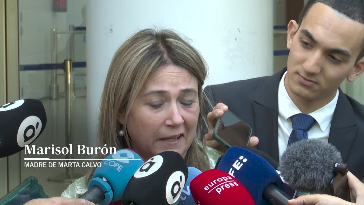 Marisol Burón, madre de Marta Calvo, tras declarar en el juicio contra Jorge Ignacio Palma
