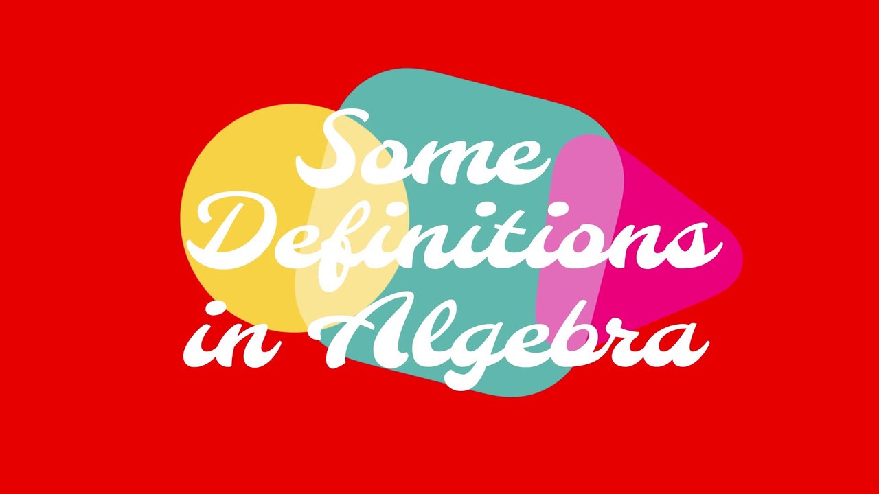 Class 6_Algebra definitions