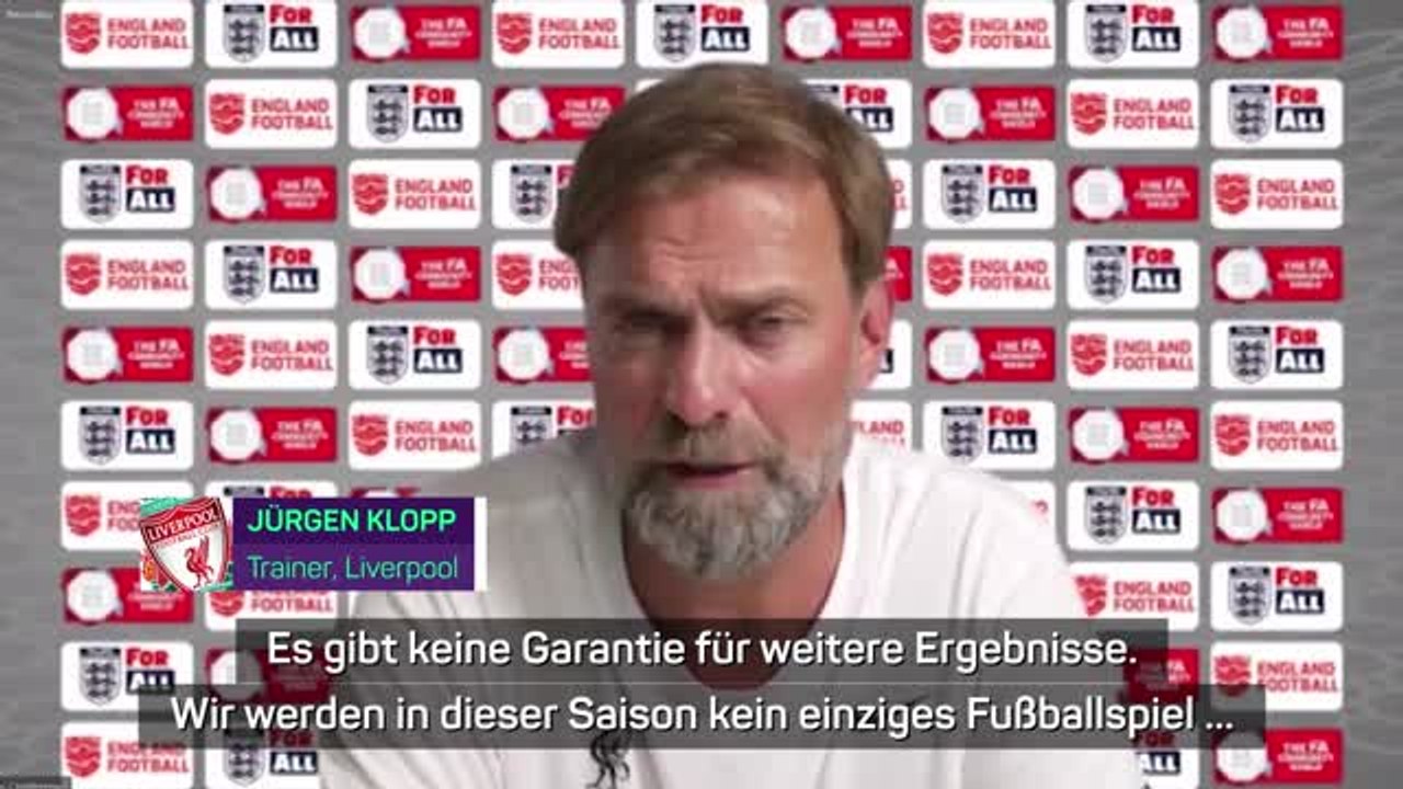 Klopp: "Keine Garantie" für Siege