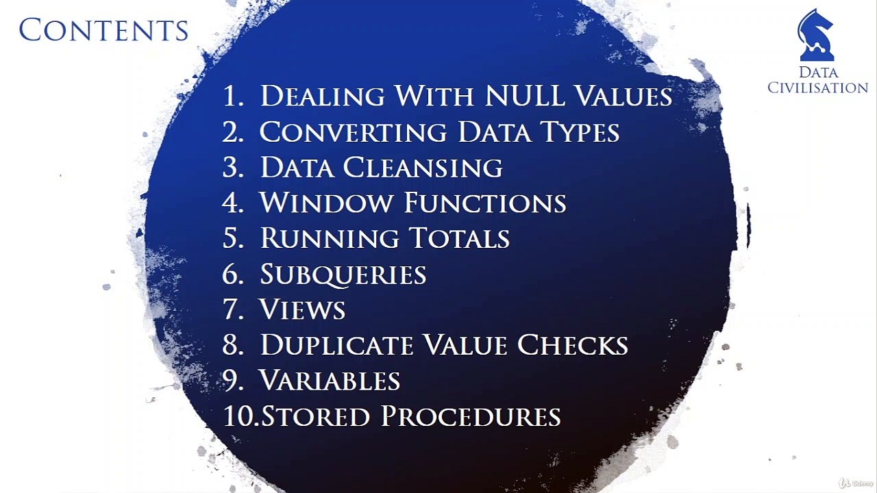 Intermediate SQL Introduction & Course Contents