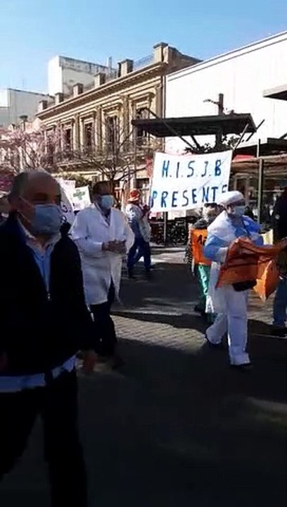Protesta de la salud pública