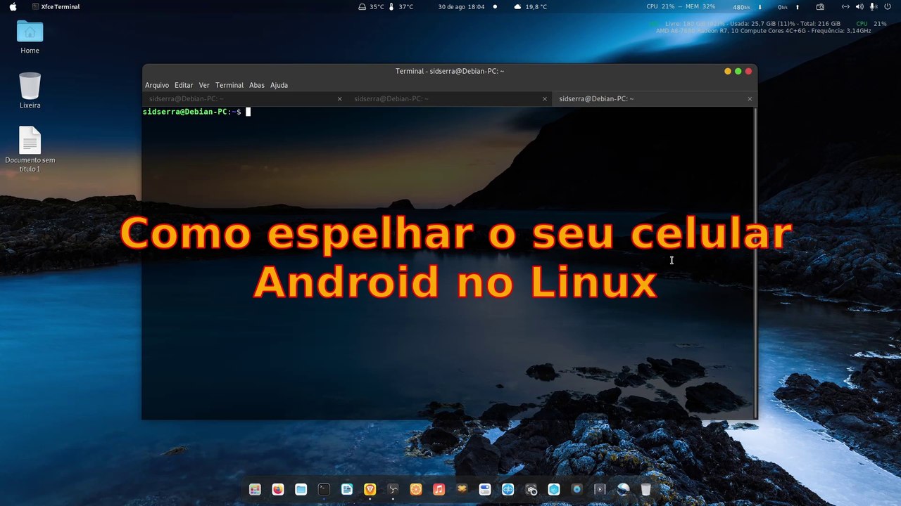 Como espelhar o celular no Linux, erros no Pulse Audio e no Flatpak