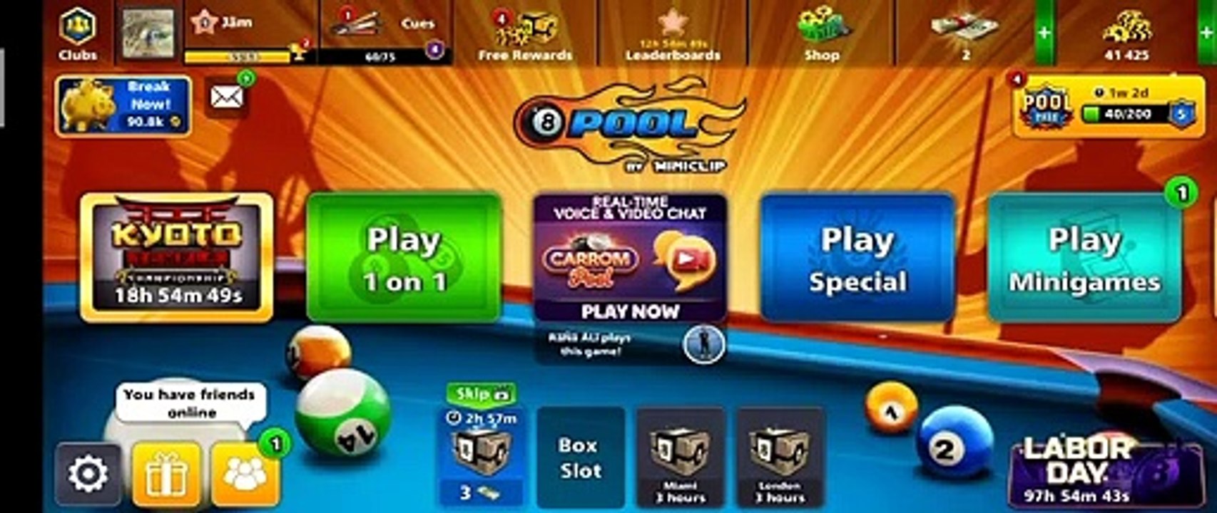 8-Ball-Pool-Golden-Shot-Kraken-Cue-Lucky-Shot-YouTube