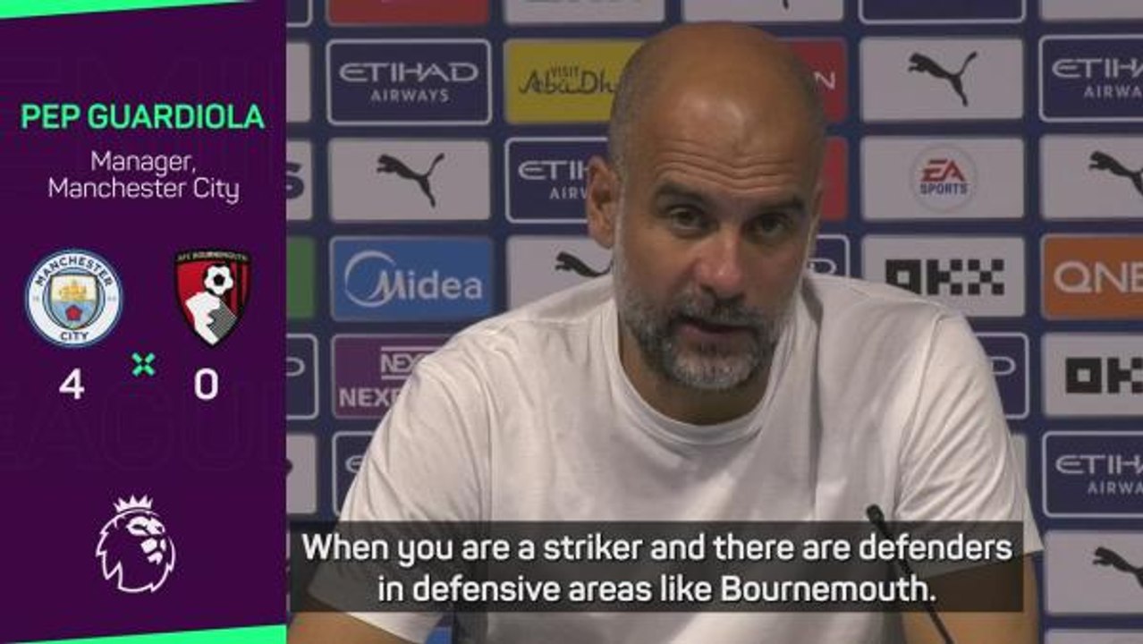 Haaland has the most difficult job in the world - Guardiola