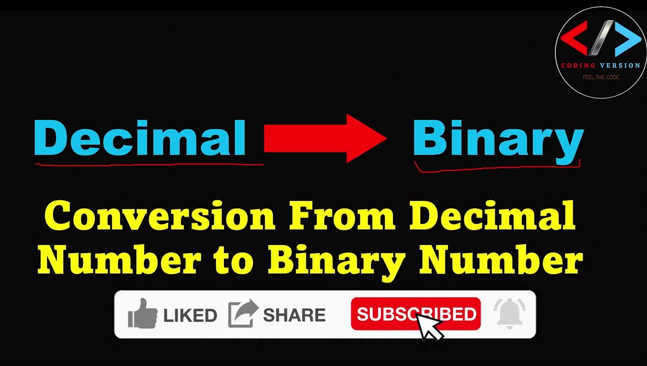 How to convert from Decimal number to Binary Number in Hindi.