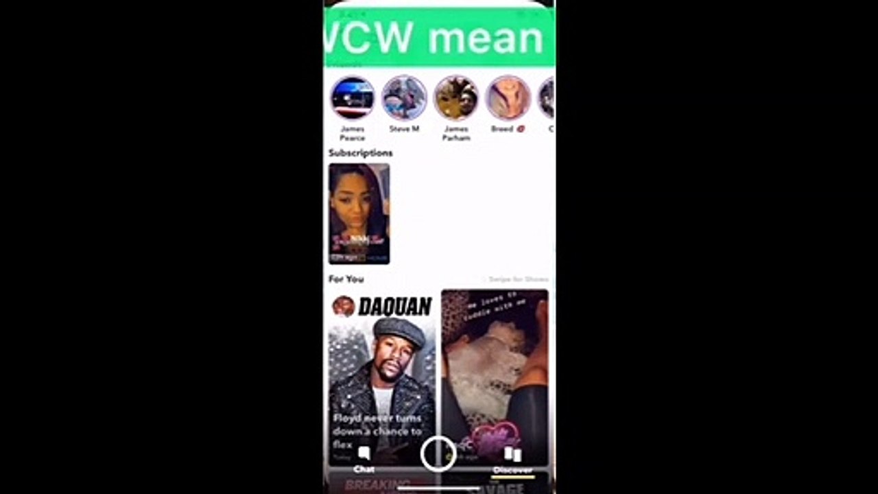 What Does WCW Mean On Snapchat
