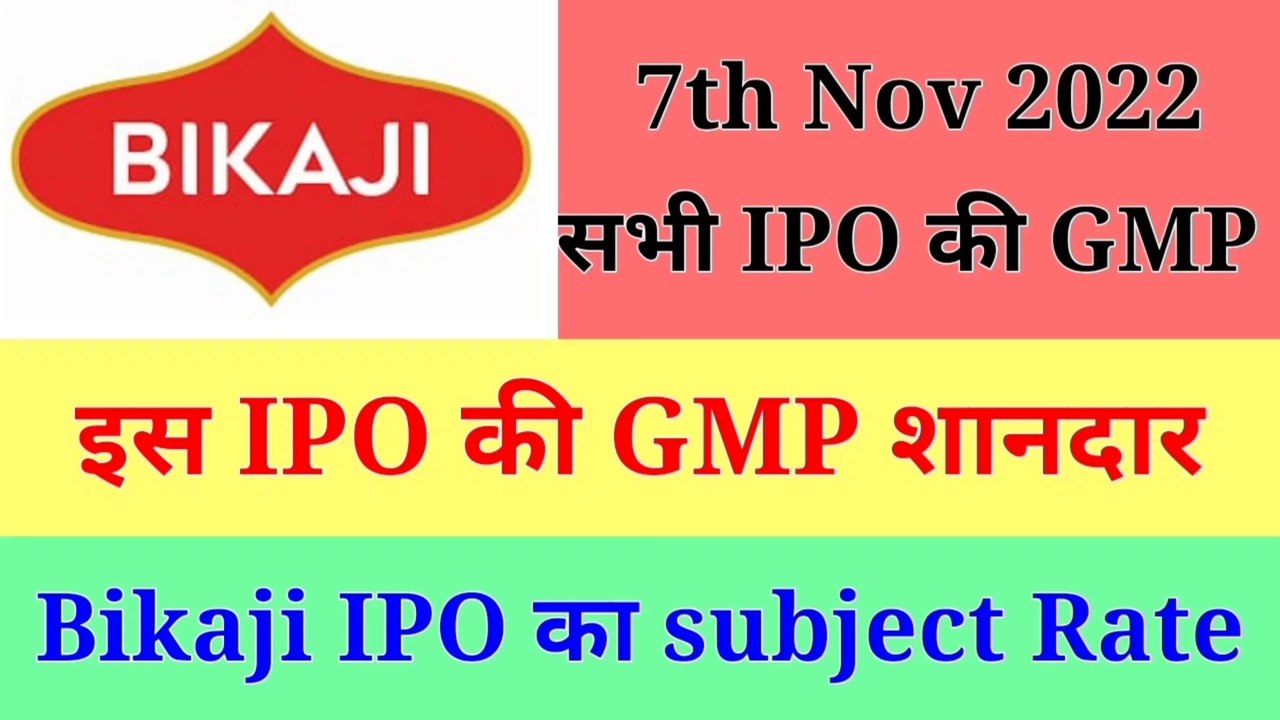 All ipo gmp today, dcx ipo, bikaji ipo with sme ipo, all ipo subject to rate , view of money