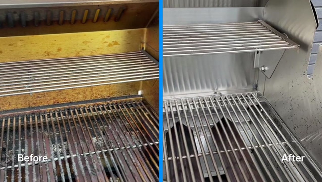 How grills are professionally cleaned