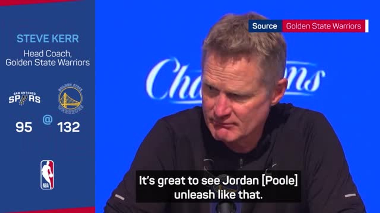 Jordan Poole was unleashed - Kerr