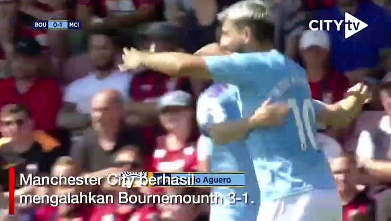 Main Agresif, Manchester City Taklukkan Bournemouth 3-1