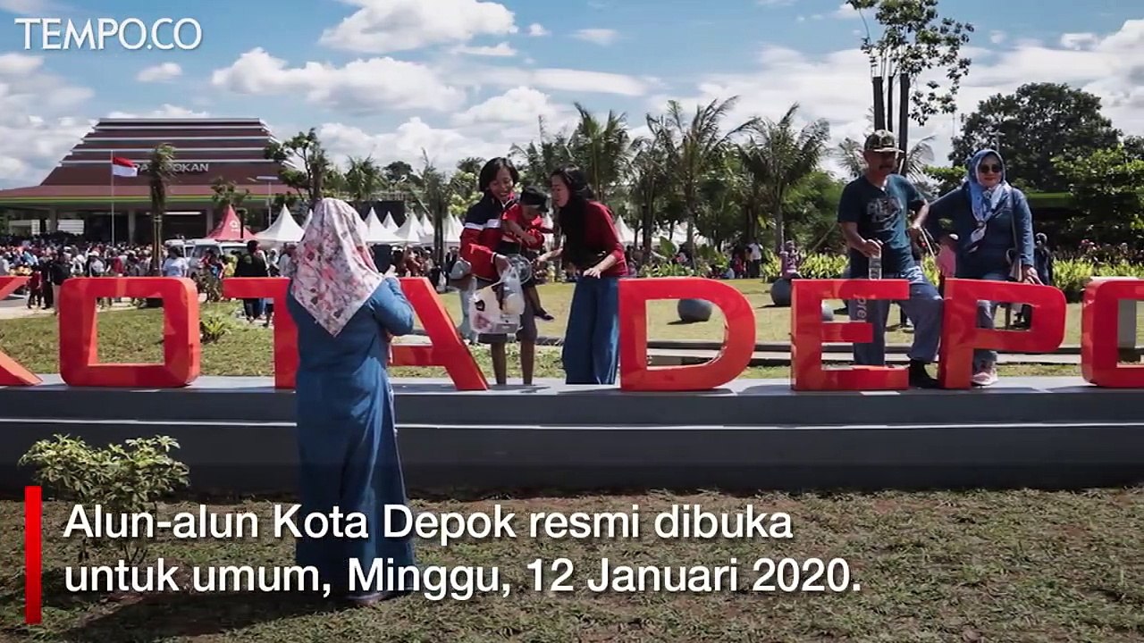 Alun-alun Depok Diresmikan, Ini Sejumlah Fasilitasnya