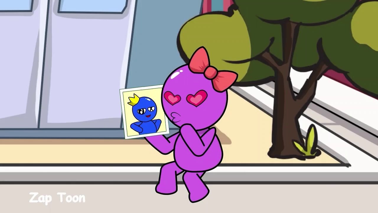 Rainbow Friends Blue x Green- Pink Jealous So Much -! - Roblox Rainbow Friends Animation