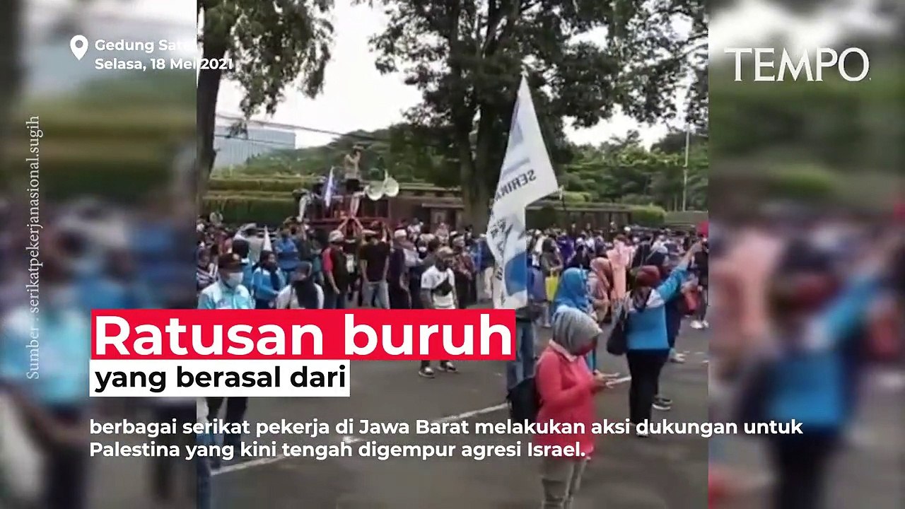 Kecam Kekejaman Israel, Buruh di Jawa Barat Gelar Aksi Dukungan Untuk Palestina