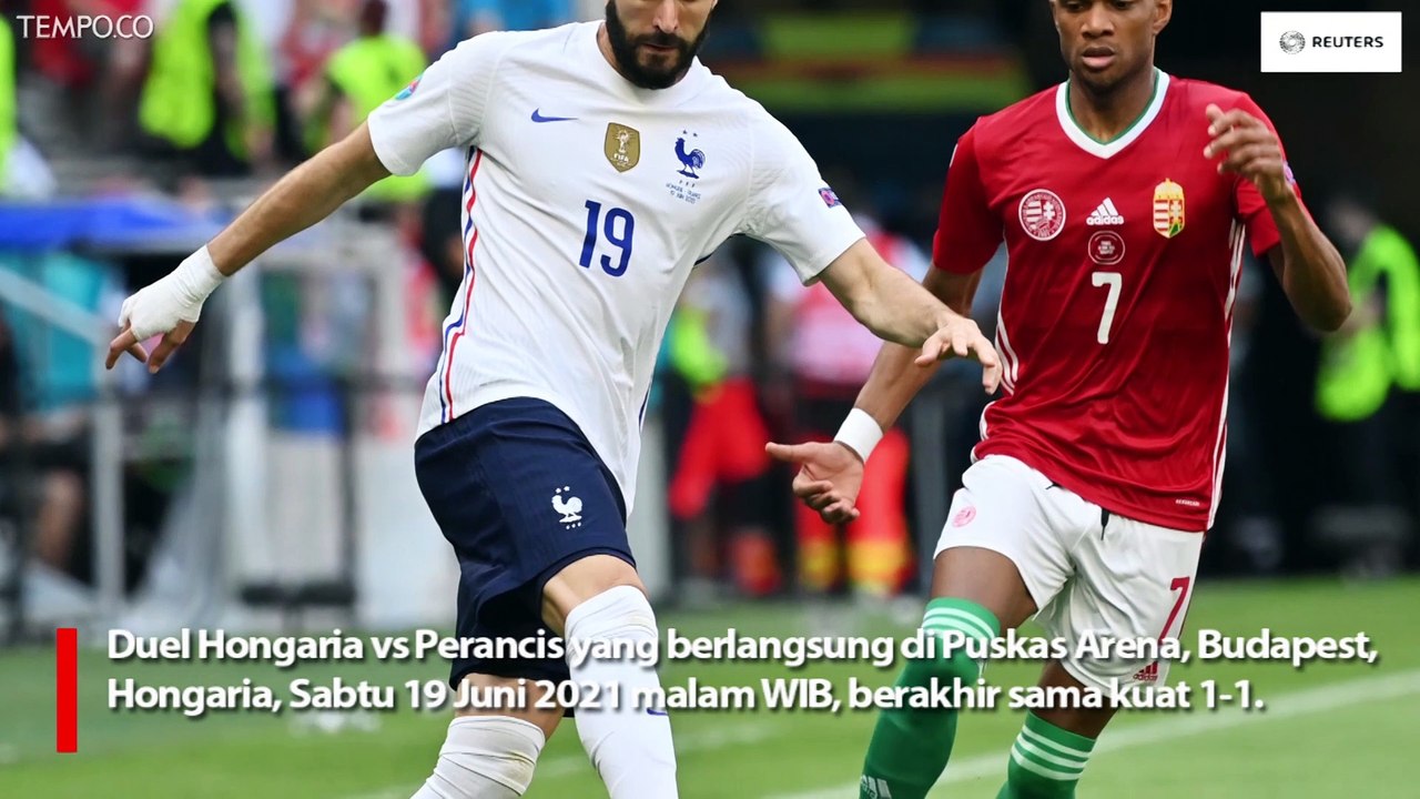 Hongaria vs Perancis, Tim Ayam Jantan Tertahan Skor Imbang 1-1