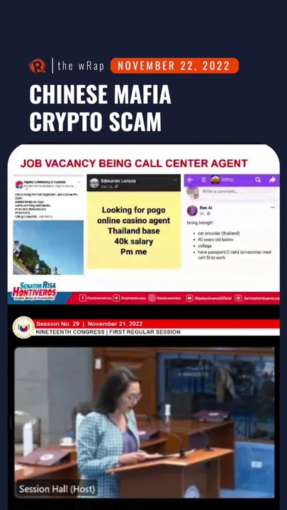 Chinese mafia forcing Filipinos to lure others into crypto scam – Hontiveros