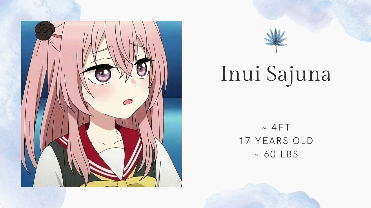 My Dress-Up Darling character's height comparison chart