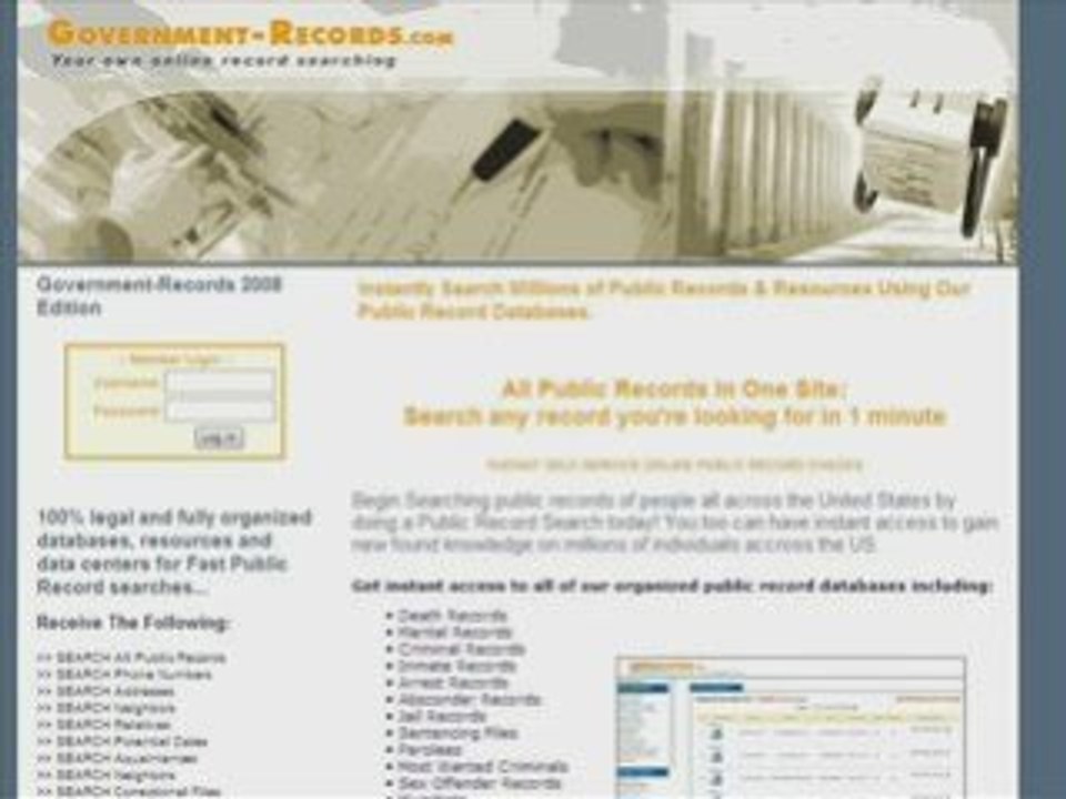 Public Records Search Government Records