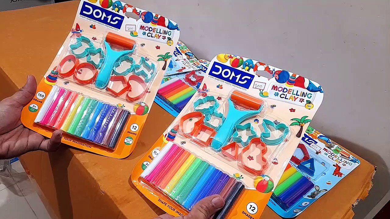 Unboxing and Review Doms Shade Modelling Clay for students