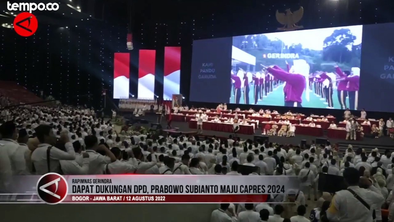 Prabowo Subianto Umumkan Maju Dalam Pilpres 2024