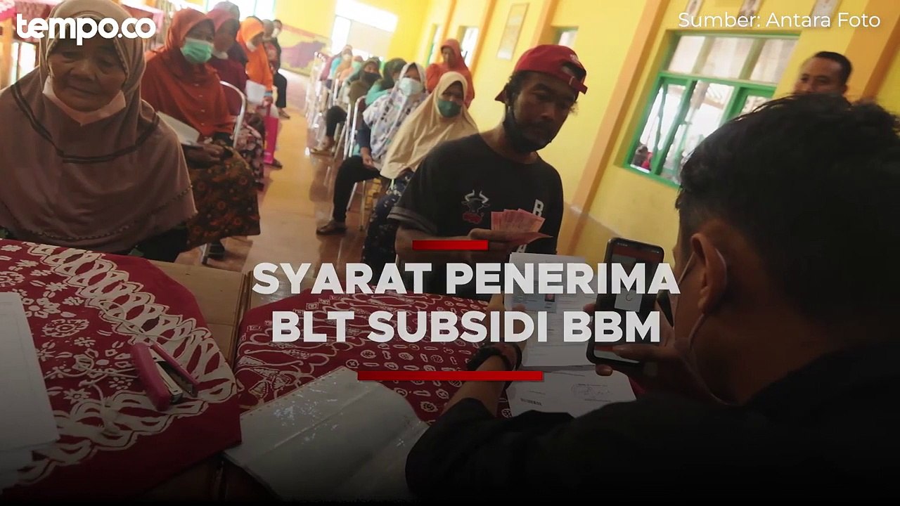 Hari Ini BLT BBM Bersubsidi Cair, Siapa Saja yang Berhak Menerimanya