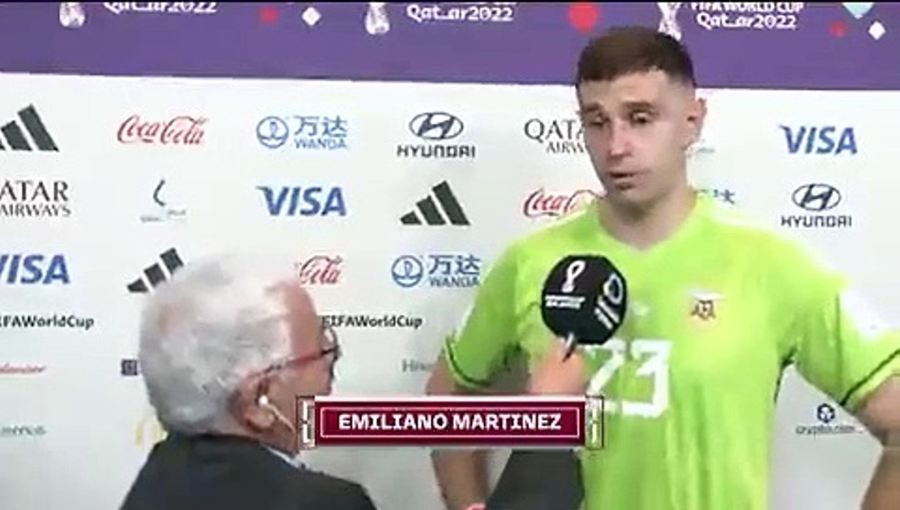 Dibu Martínez tras el partido contra México
