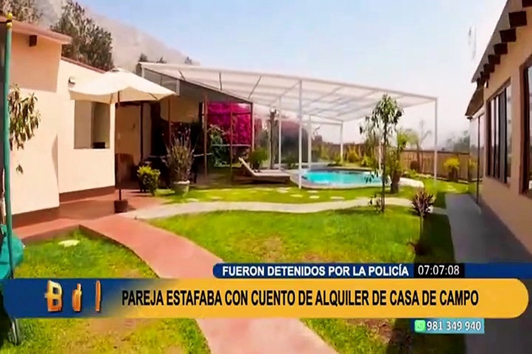 Cae pareja de estafadores: ofrecían alquiler de casas de campo y playa a precios bajos