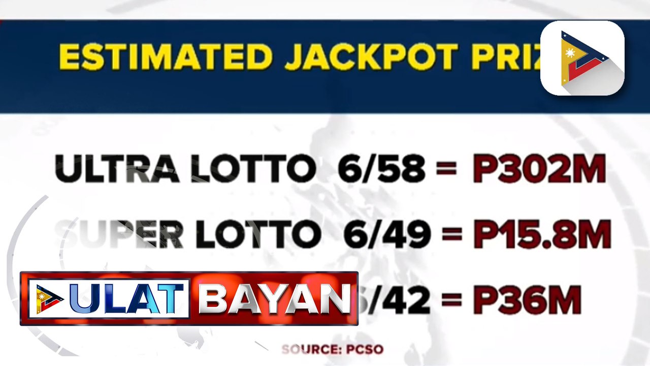Jackpot prize sa Ultra Lotto, tinatayang nasa higit P302-M