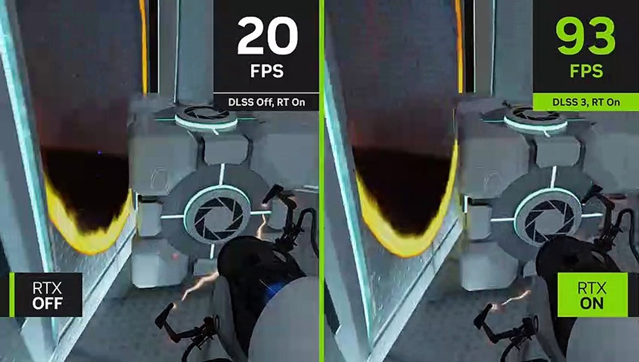 Portal con RTX - Comparativa DLSS 3