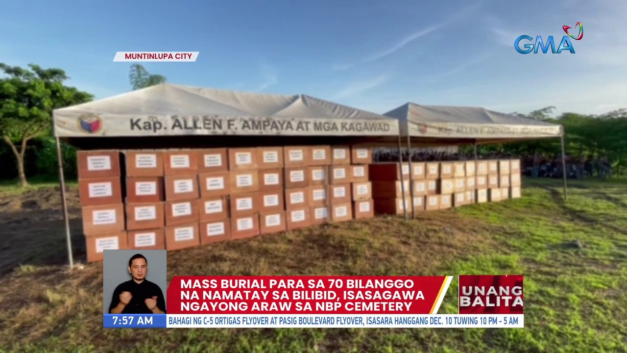 Mass burial para sa 70 bilanggo na namatay sa Bilibid, isasagawa ngayong araw sa NBP Cemetery | UB