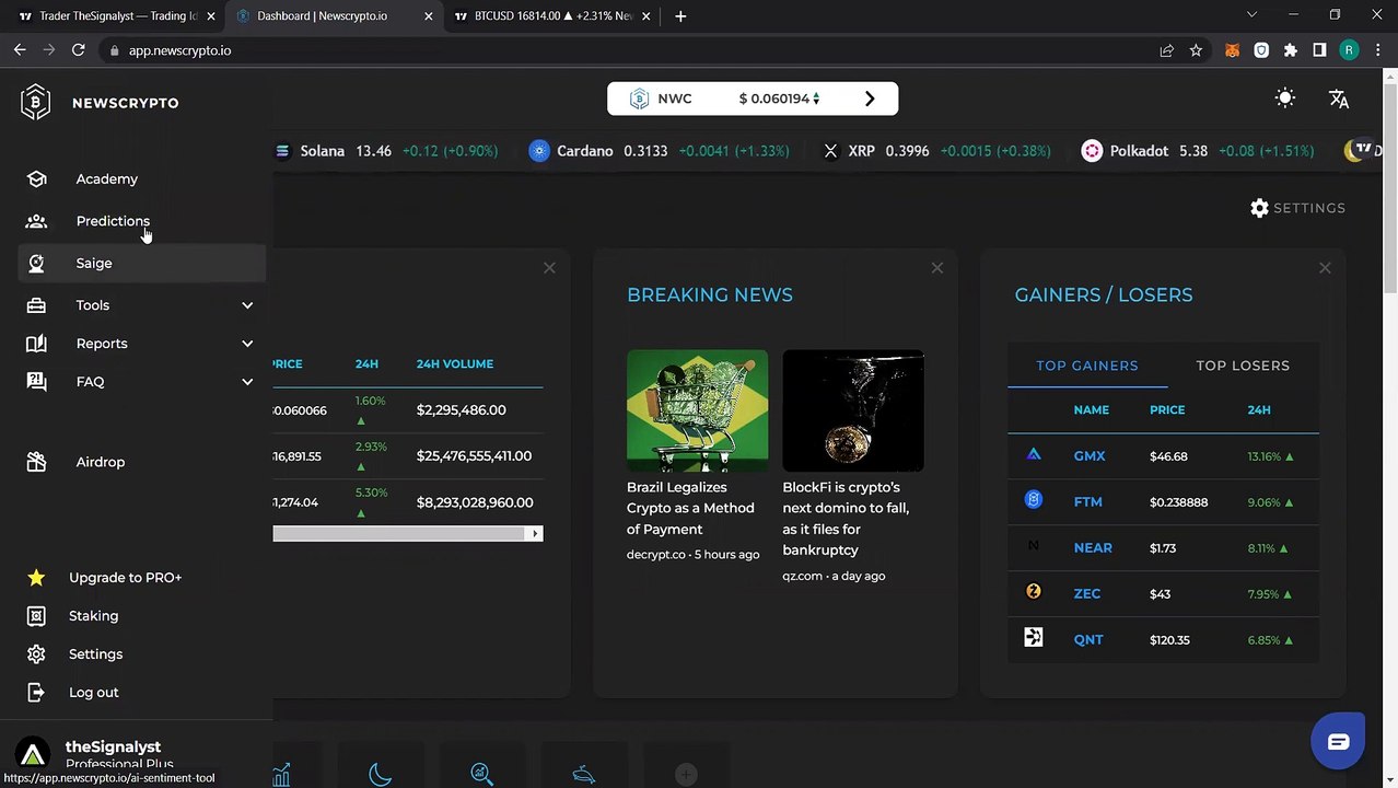 How can SAIGE help you with your trading ideas AI price prediction tool for Bitcoin, Ethereum and many more