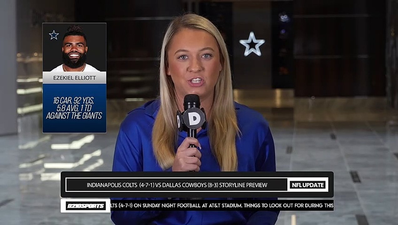 Indianapolis Colts  (4-7-1) vs Dallas Cowboys (8-3) NFL Week 13 Preview