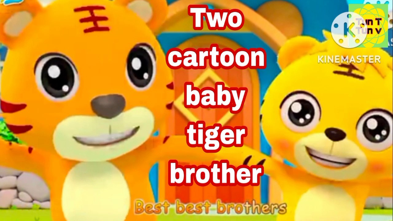 Two baby tiger cartoon by shailendra Tun Tun TV