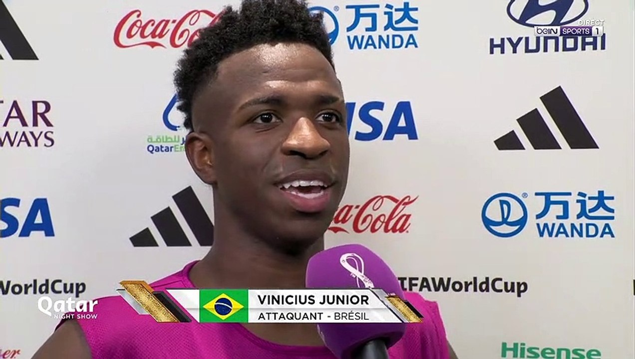 Vinicius Junior : "On souhaite le meilleur à notre Roi Pelé"