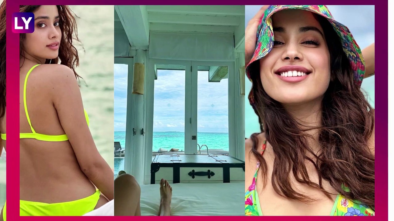 Janhvi Kapoor Looks Smoking Hot In Neon Green Bikini; Pictures From Her Maldives Vacay Go Viral
